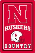 COLLEGIATE Nebraska 12"x18" Metal Sign COLLEGIATE Nebraska 12"x18" Metal Sign