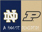 Fan Mats Notre Dame/Purdue House Divided Mat Fan Mats Notre Dame/Purdue House Divided Mat