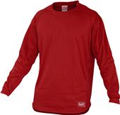 Rawlings Dugout Long Sleeve Fleece Pullover Rawlings Dugout Long Sleeve Fleece Pullover