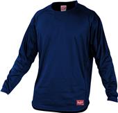 Rawlings Dugout Long Sleeve Fleece Pullover Rawlings Dugout Long Sleeve Fleece Pullover