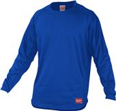 Rawlings Dugout Long Sleeve Fleece Pullover Rawlings Dugout Long Sleeve Fleece Pullover