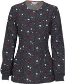 Code Happy Womens Snap Front Warm-Up Jacket Code Happy Womens Snap Front Warm-Up Jacket