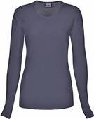 Cherokee Womens Long Sleeve Knit Scrub Tee Cherokee Womens Long Sleeve Knit Scrub Tee