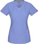 Dickies Women's Mock Wrap Scrub Tops Dickies Women's Mock Wrap Scrub Tops