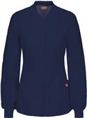 Dickies Women's Snap Front Warm-Up Scrub Jackets Dickies Women's Snap Front Warm-Up Scrub Jackets