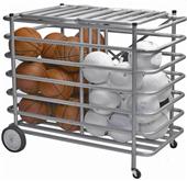 Tandem Sport Double-Sided Locking Ball Cage Cart Tandem Sport Double-Sided Locking Ball Cage Cart