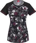 Dickies Women's Peek-A-Boo Neckband Scrub Tops Dickies Women's Peek-A-Boo Neckband Scrub Tops