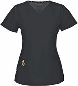 HeartSoul Women's Wrapped Up V-Neck Scrub Tops HeartSoul Women's Wrapped Up V-Neck Scrub Tops