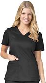 Maevn Blossom Women's Curved V-Neck Scrub Tops Maevn Blossom Women's Curved V-Neck Scrub Tops
