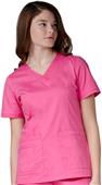 Maevn Blossom Women's Curved V-Neck Scrub Tops Maevn Blossom Women's Curved V-Neck Scrub Tops