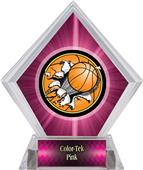 Bust-Out Basketball Pink Diamond Ice Trophy Bust-Out Basketball Pink Diamond Ice Trophy