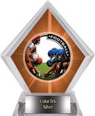 Awards PR1 Football Orange Diamond Ice Trophy Awards PR1 Football Orange Diamond Ice Trophy