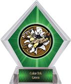 Awards Bust-Out Football Green Diamond Ice Trophy Awards Bust-Out Football Green Diamond Ice Trophy