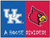 Fan Mats Kentucky/Louisville House Divided Mat Fan Mats Kentucky/Louisville House Divided Mat