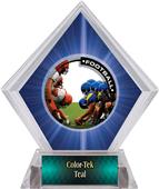 Awards PR1 Football Blue Diamond Ice Trophy Awards PR1 Football Blue Diamond Ice Trophy