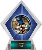 Awards PR2 Football Blue Diamond Ice Trophy Awards PR2 Football Blue Diamond Ice Trophy