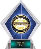 Awards Classic Football Blue Diamond Ice Trophy Awards Classic Football Blue Diamond Ice Trophy