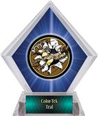 Awards Bust-Out Football Blue Diamond Ice Trophy Awards Bust-Out Football Blue Diamond Ice Trophy