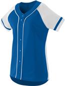 Augusta Faux Full Button Winner Softball Jersey Augusta Faux Full Button Winner Softball Jersey