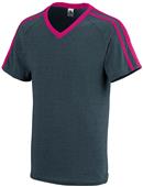 Augusta Sportswear Get Rowdy Shoulder Stripe Tee Augusta Sportswear Get Rowdy Shoulder Stripe Tee