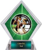 P.R. Male Basketball Green Diamond Ice Trophy P.R. Male Basketball Green Diamond Ice Trophy