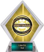Awards Classic Football Yellow Diamond Ice Trophy Awards Classic Football Yellow Diamond Ice Trophy