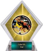 P.R. Female Basketball Yellow Diamond Ice Trophy P.R. Female Basketball Yellow Diamond Ice Trophy
