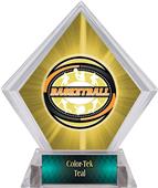 Award Classic Basketball Yellow Diamond Ice Trophy Award Classic Basketball Yellow Diamond Ice Trophy