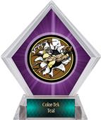 Awards Bust-Out Football Purple Diamond Ice Trophy Awards Bust-Out Football Purple Diamond Ice Trophy