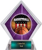 Award Patriot Basketball Purple Diamond Ice Trophy Award Patriot Basketball Purple Diamond Ice Trophy