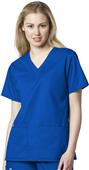 WonderWink Womens Fit V-Neck Scrub Top WonderWink Womens Fit V-Neck Scrub Top