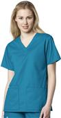 WonderWink Womens Fit V-Neck Scrub Top WonderWink Womens Fit V-Neck Scrub Top