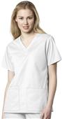 WonderWink Womens Fit V-Neck Scrub Top WonderWink Womens Fit V-Neck Scrub Top