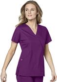 WonderWink Womens Mock Wrap Scrub Top WonderWink Womens Mock Wrap Scrub Top