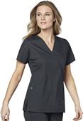 WonderWink Womens Mock Wrap Scrub Top WonderWink Womens Mock Wrap Scrub Top
