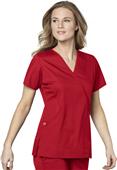 WonderWink Womens Mock Wrap Scrub Top WonderWink Womens Mock Wrap Scrub Top