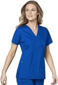 WonderWink Womens Mock Wrap Scrub Top WonderWink Womens Mock Wrap Scrub Top