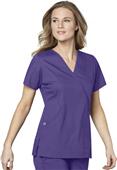 WonderWink Womens Mock Wrap Scrub Top WonderWink Womens Mock Wrap Scrub Top