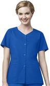 WonderWink Womens Short Sleeve Snap Jacket Scrub WonderWink Womens Short Sleeve Snap Jacket Scrub