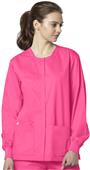 WonderWink Long Sleeve Snap Front Jacket Scrub WonderWink Long Sleeve Snap Front Jacket Scrub