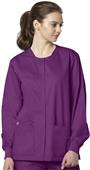 WonderWink Long Sleeve Snap Front Jacket Scrub WonderWink Long Sleeve Snap Front Jacket Scrub