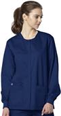 WonderWink Long Sleeve Snap Front Jacket Scrub WonderWink Long Sleeve Snap Front Jacket Scrub