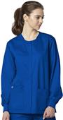 WonderWink Long Sleeve Snap Front Jacket Scrub WonderWink Long Sleeve Snap Front Jacket Scrub