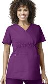WonderWink Maternity Mock Wrap Scrub Top WonderWink Maternity Mock Wrap Scrub Top