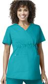 WonderWink Maternity Mock Wrap Scrub Top WonderWink Maternity Mock Wrap Scrub Top