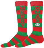 Red Lion Merry XMas Over-The-Calf Knee High Socks Red Lion Merry XMas Over-The-Calf Knee High Socks