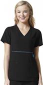 Carhartt Cross Flex Knit Mix Wrap Scrub Top Carhartt Cross Flex Knit Mix Wrap Scrub Top
