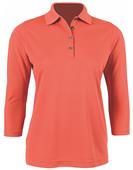 Century Place Paragon Lady Palm 3/4 Sleeve Polo Century Place Paragon Lady Palm 3/4 Sleeve Polo
