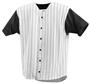 Badger Full Button Pinstripe Baseball Jerseys