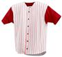 Badger Full Button Pinstripe Baseball Jerseys